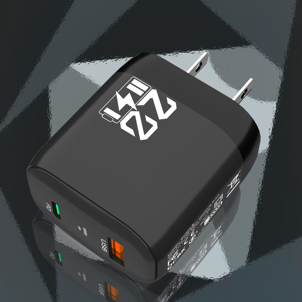 2.4A Dual USB Charger with 2-Port Head, US/EU/KR/UK Compatible, Travel Charger