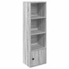VidaXL Bookcase Sonoma Grey 31x24x102 Cm Engineered Wood, Bookshelf, Storage Rack, Book Support, 860342