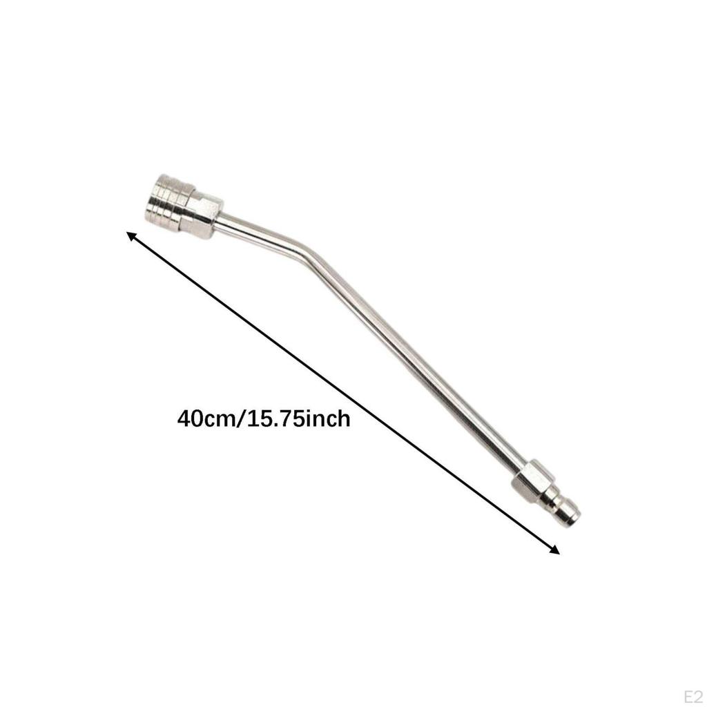 Angled Pressure Washer Extension Interchangeable Nozzles Stainless Steel Rod Bent Nozzle
