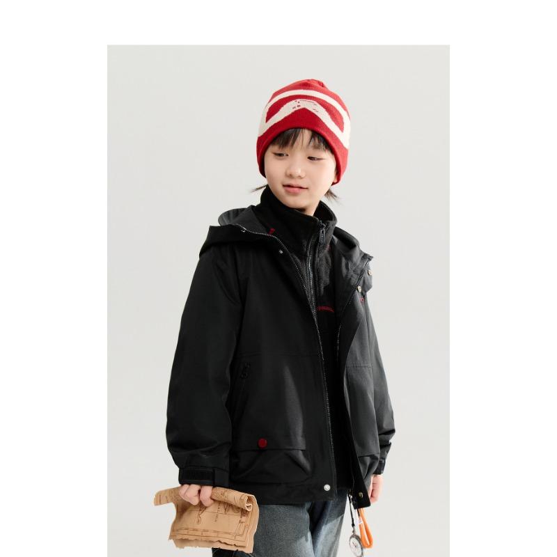 Boy S Fleece Jacket Long Sleeve Kids Autumn Casual School Inner Wear