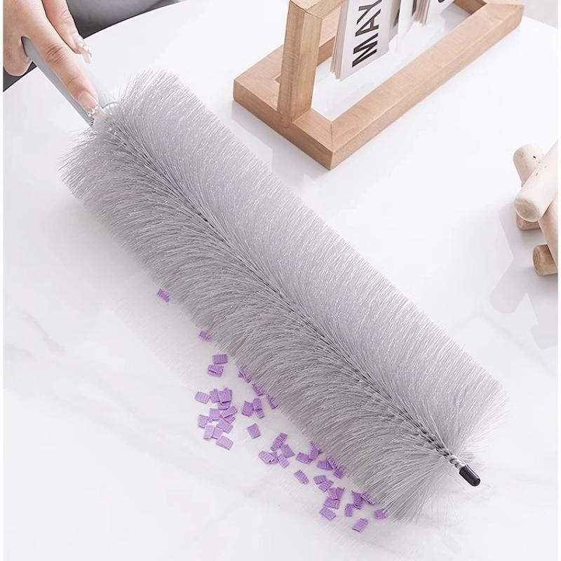 1 Piece Long Handle Air-Conditioner Shutter Cleaning Tool Bendable Fan Brush Ultra-Fine Bristles Fan Inner Duster Remover