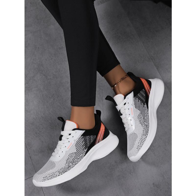 Chaussures pour femmes à semelle souple Chaussures de course légères en mesh respirant Légères et respirantes