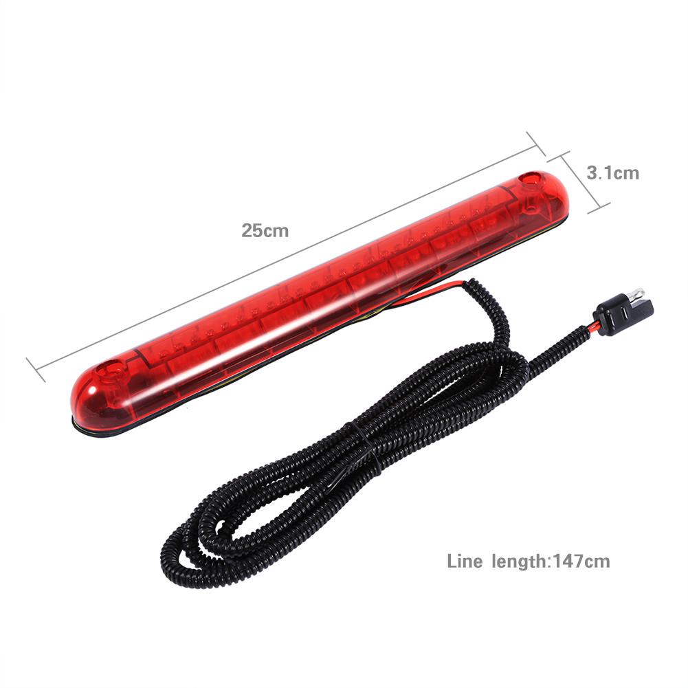 Universal Red 24 LED Car High Mount Third 3RD Brake Stop Tail Light Lamp 12V