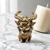 San Yang Kai Tai Zodiac Sheep Figurine Metal Vintage Statue Gift Lucky Ornament  Year of The Sheep