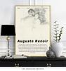France Pierre-Auguste Renoir Canvas Painting, Auguste Renoir Impressionism Exhibition Museum Poster, Vintage Oil Paint Home Decor No Frame