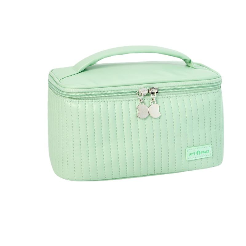 Advanced Sense Cream Cake Cosmetic Bags for Female Hand Carrying Travel Makeup Storage Bag Portable PU Wash Toiletries Bag
