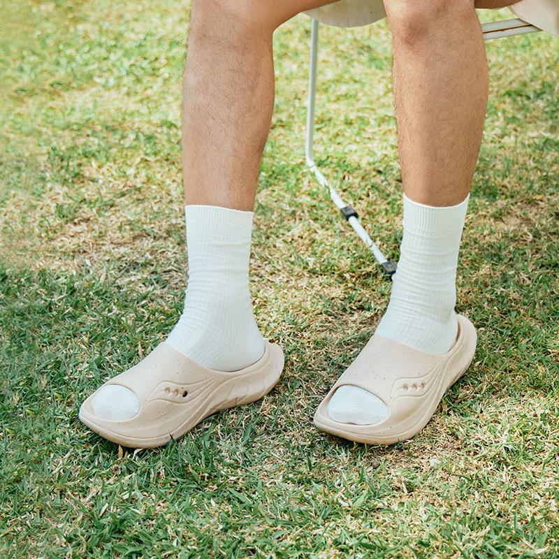 SAUCONY Cradle 2 Casual Versatile EVA Hollow Non-Slip Slide Sandals Unisex Sandals Beige S28903-9