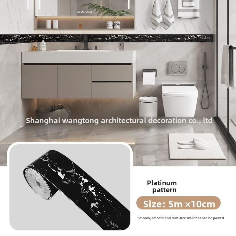 

Толстый рулон, европейский стиль, мраморная плитка, панельные обои, самоклеящийся ПВХ, имитация кирпича, съемный, сделай сам, защитная полоса для пола и стен 10Cm * 5m