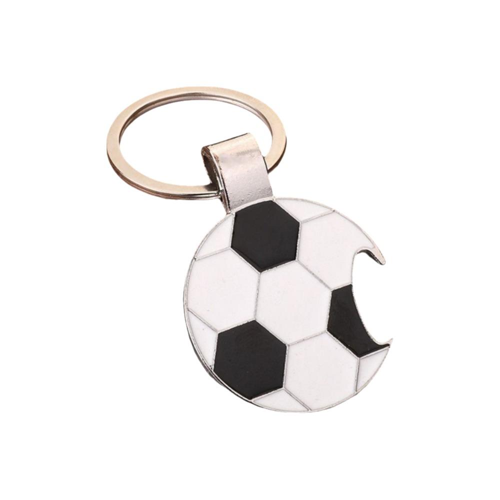 

Zinc Zinc Zinc Alloy Football Key Chain Mini Football Car Key Ring Football Bottle Opener for Backpack чёрный