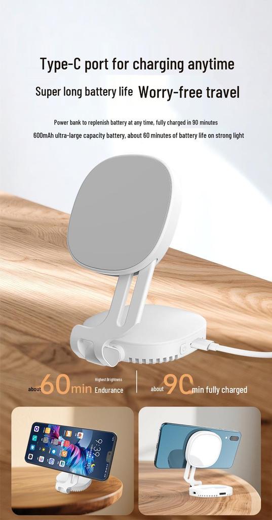 K10 Portable Magnetic Fill Light for Mobile Photography and Live Streaming