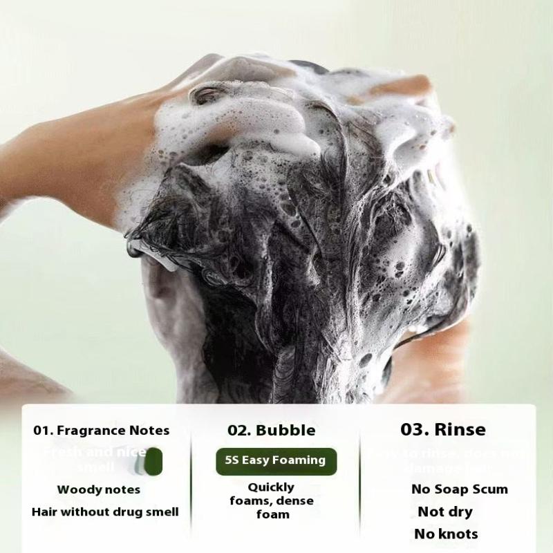 120G Usman Grass Handmade Soap Effectively Cleansing Scalp Strengthening Hair Roots Reducing Hair Loss Plant Soap