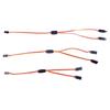 2Pcs 150/200/250/300Mm Rc Servo Y Extension Cord Cable Lead Wire For Jr Futaba Rc Battery Drone Car Boat Helicopter Airplane