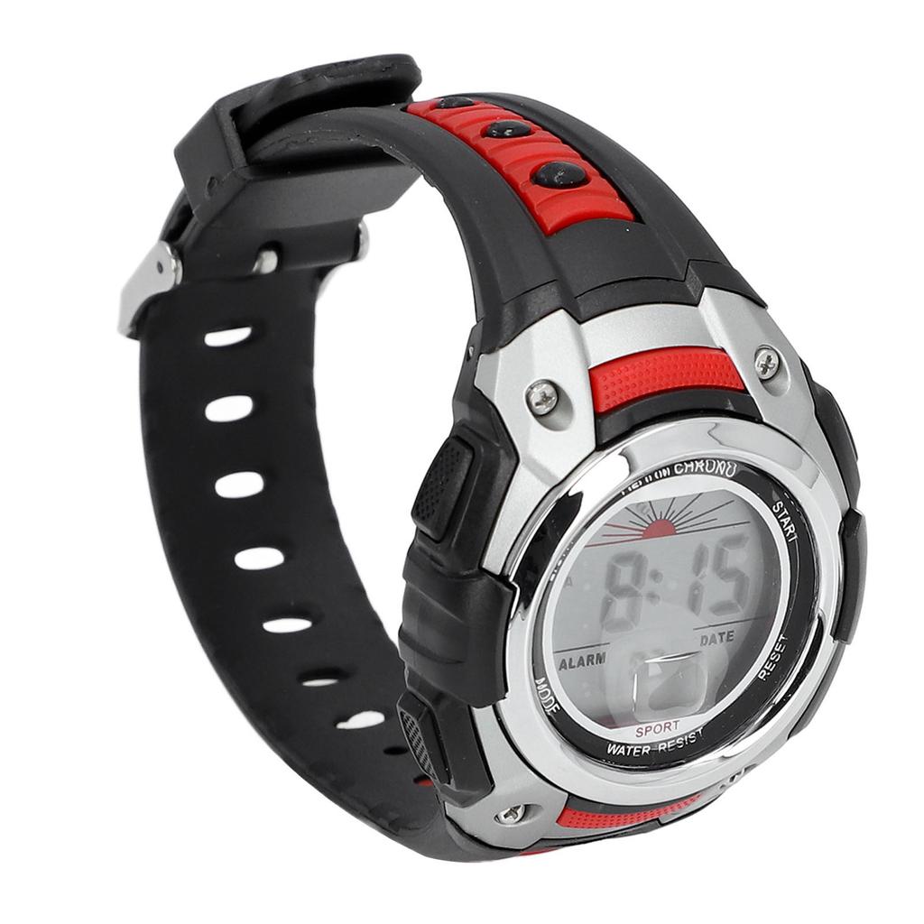 50m Waterproof Men Women Digital Watch LED Night Light Stopwatch Calendar Alarm 12Celsius24H Rubber Band Shockproof Watch