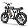 Urlife T2 Electric Bicycle 20" Fat Tire 500W Motor All Terrain Adult Electric Bike 7 Speed Dual Disc Brakes Max Load 120Kg
