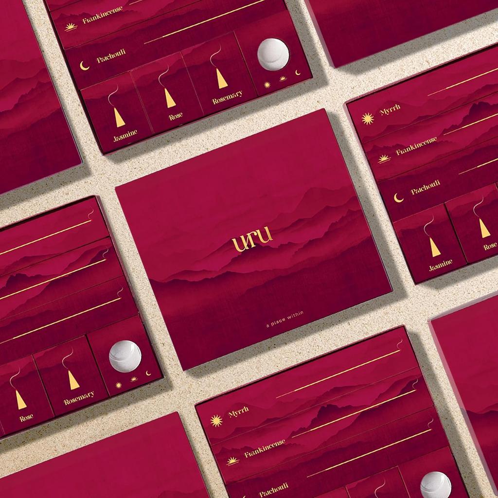 Cycle Pure Uru Kadzidła 20 Patyczków I 30 Stożków Zestaw Prezentowy Opakowanie 6 Premium Aromatyczna Kolekcja Z Podstawką Długotrwały Relaks Zapach