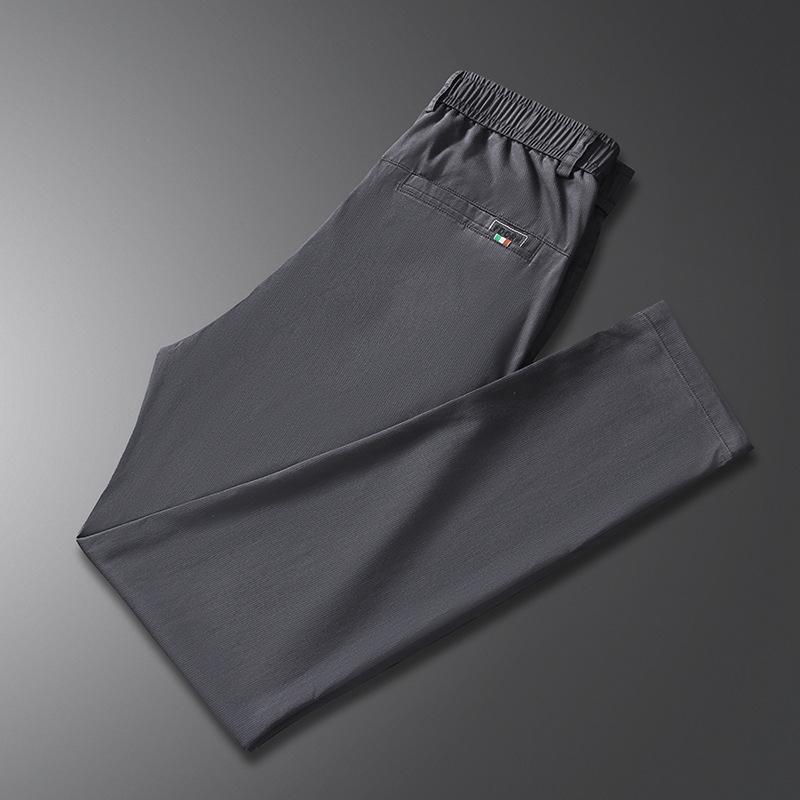 Modelos Juvenis Masculinos Nova Luz Tencel Casual Calças Retas Lazer Diário