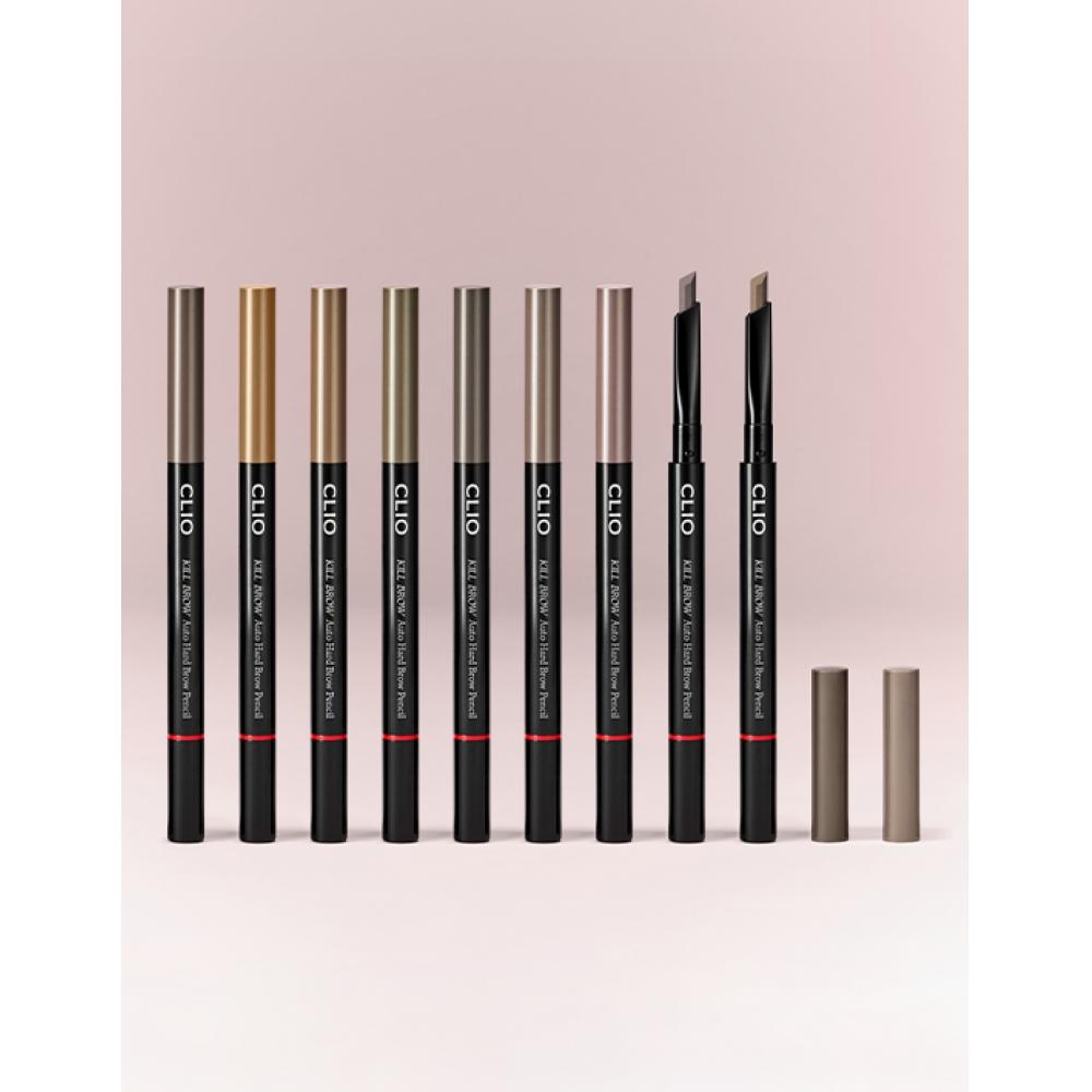 Clio Kill Brow Auto Hard Brow Pencil 008 Soft Taupe  New