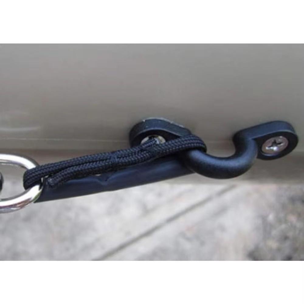 10Pcs/set Nylon Kayak Pad Eye Kit Rope Loop Kayak Clips  Surfing Boat Yacht Deck Rigging Kit