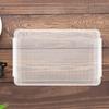 Stackable A4 Size Transparent Document Storage Box File Organizer Box for Office School Home Travel Desk Tidy Wear-Resistant