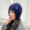 Cat ears wool hat women's autumn and winter new warm cute knitted hat thickened versatile cold hat