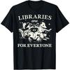 Retro-Bibliotheken sind für alle da Waschbär Lesen Buchliebhaber T-Shirt