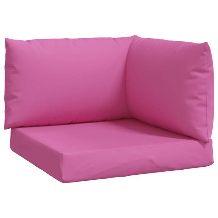 VidaXL Coussins de palette 3 pcs rose tissu Oxford 361790