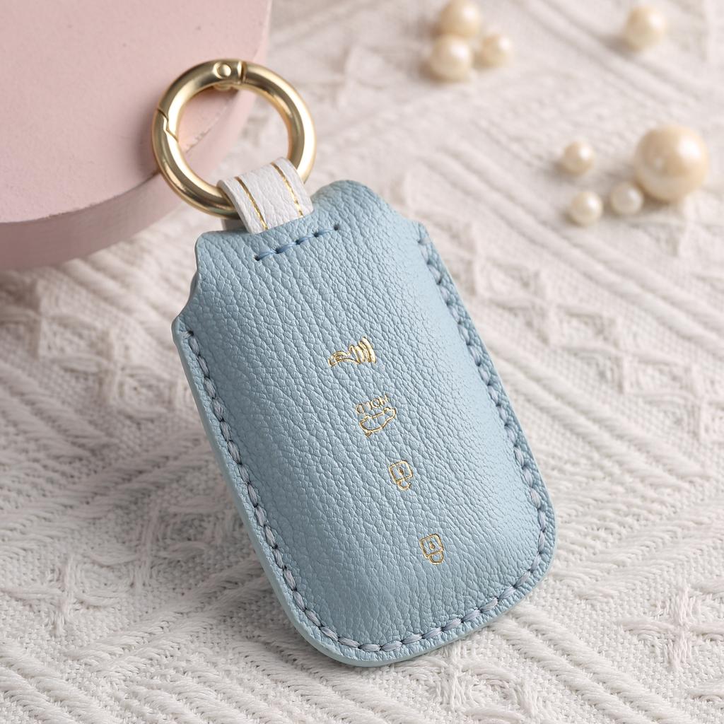 Customized for Kia K3 Car Key Cover, Pure Hand-stitched, High-grade Leather Key Protection, Case Buckle