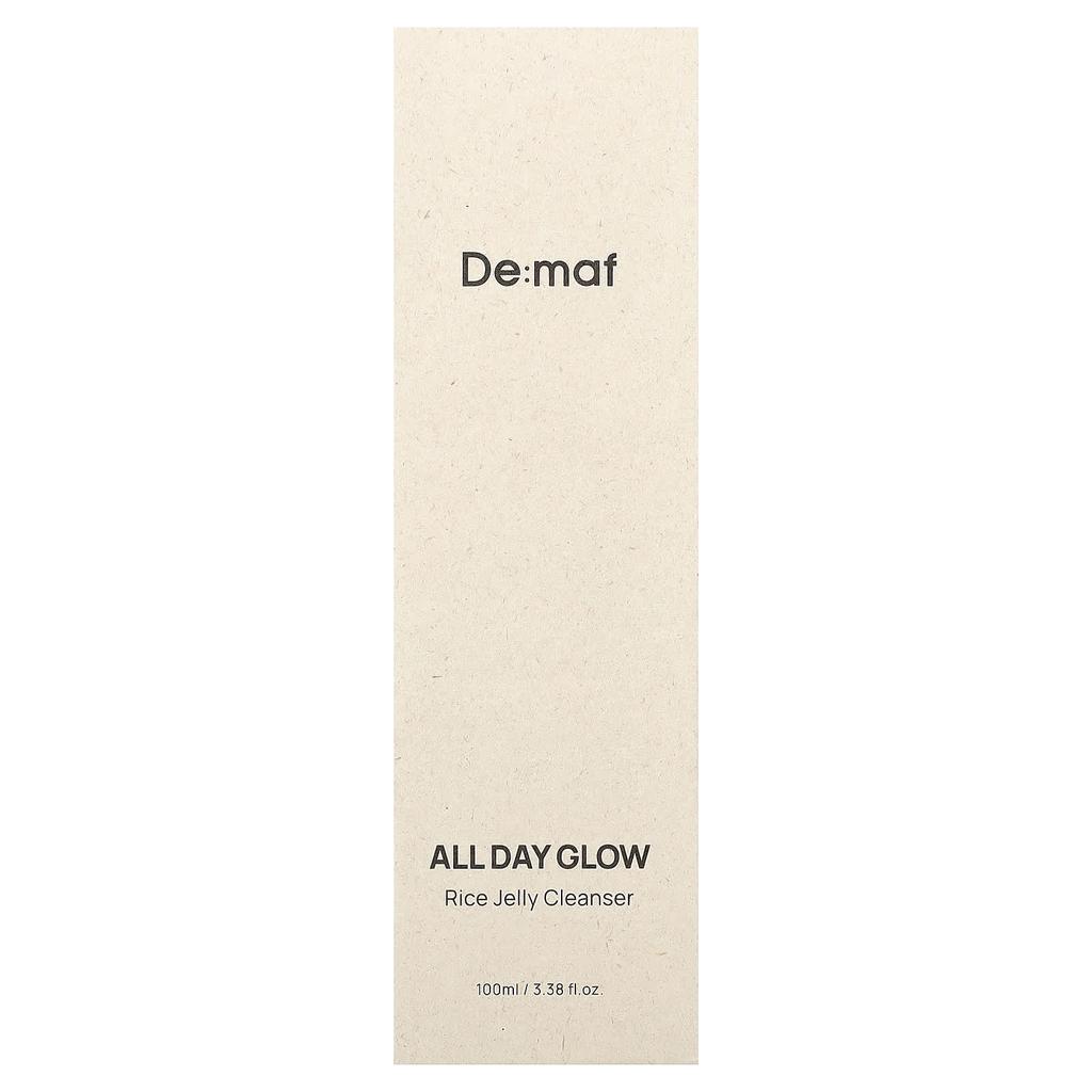 De:maf, All Day Glow, Rice Jelly Cleanser, 100ml (3.38 Fl Oz)