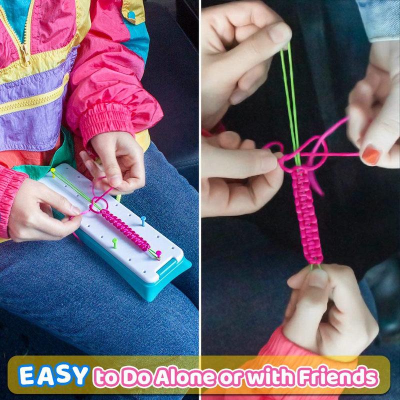 Friendship Bracelet Making Kit for Girls DIY Craft Kits Toys Birthday Christmas Gifts for Party Supply and Travel Activities