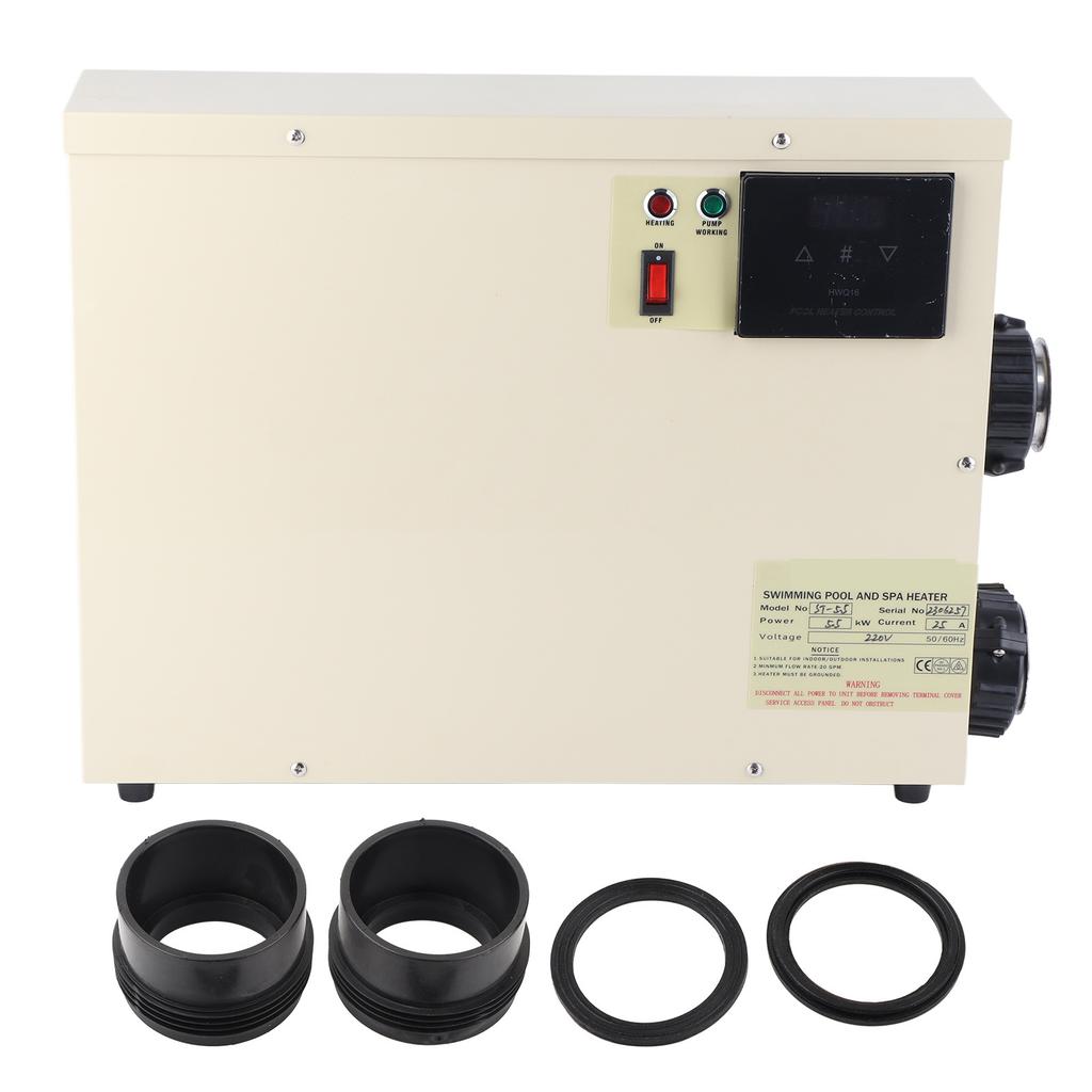 5.5KW Waterproof Intelligent Digital Water Heater Thermostat with Touch Controller for Bathtub Swimming Pool SPAEU