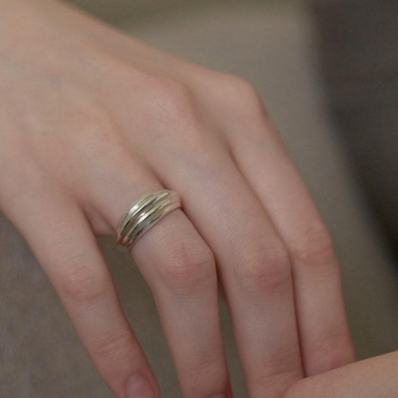 leeENoir Bold Line Ring (2color)