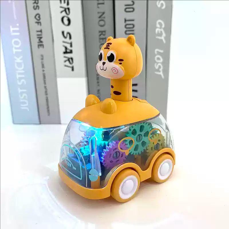 Animal Car Baby Toys for 1 2 Year Old Boy Press and Go Car Luminous Toys Toddler Pull Back Cars for Kids Boys Girl Birthday Gift