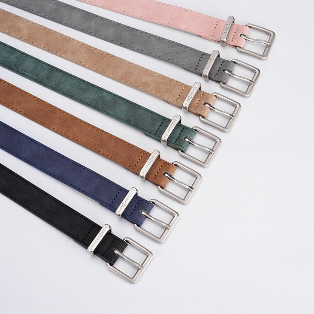 Luxury Design Brand Matte Pin Buckle Waistband Women Trendy Waist Strap Trouser Dress Belts