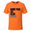 Hawk Tuah Eat Sleep Repeat Funny Meme T-shirts Unisex Tshirt Men Women's Fashion Casual Oversized T Shirt Short Sleeve Clothing