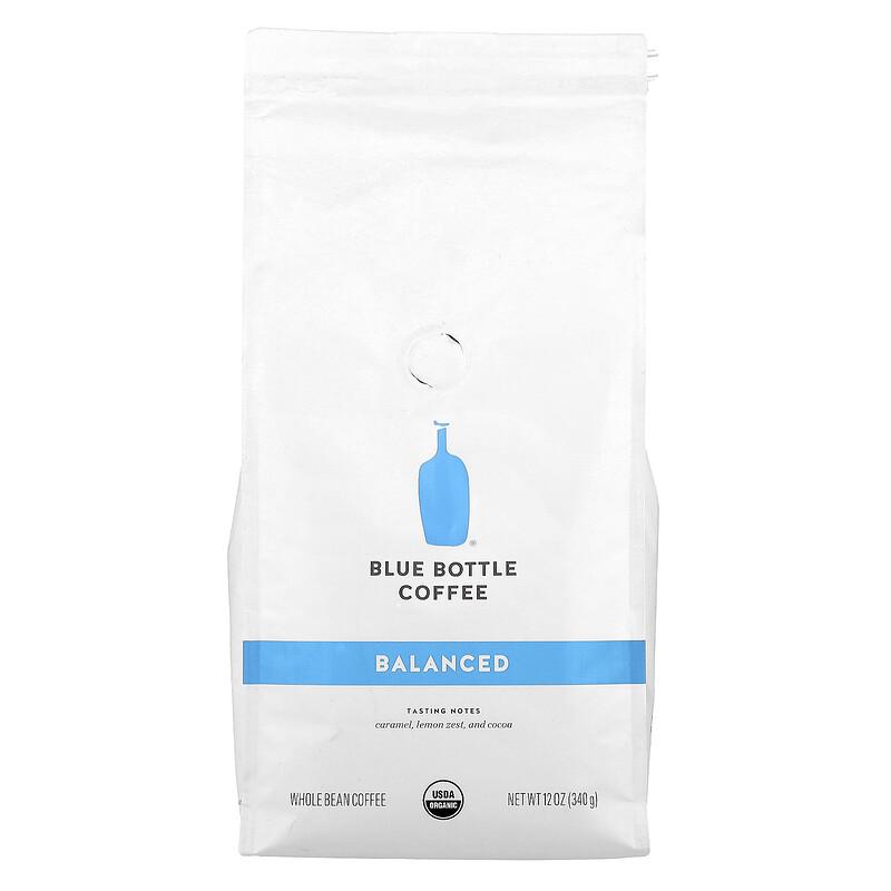 Rworld Wellness Black/Blue Coffee, Whole Bean, Balanced, 12 Oz (340 G)