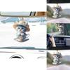 Cute Cartoon Cat Acrylic Flat Tea Cup Car Decoration Pendant For Interior Charm