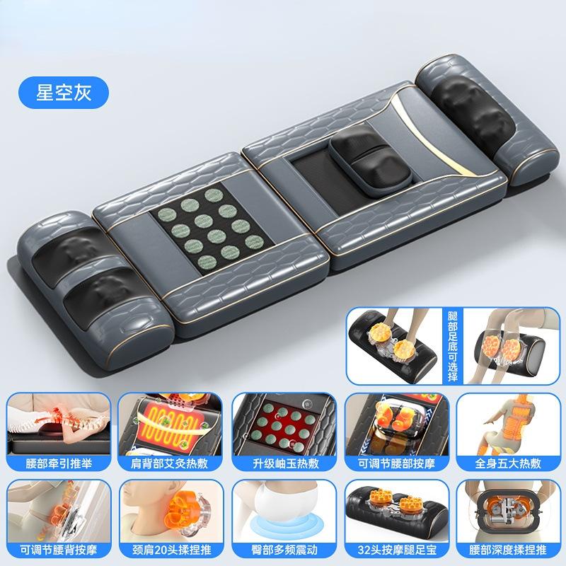

Новый многофункциональный массажер для здоровья Электрический Шиацу Вибрационный Нагревающий Массаж Подушка для лежания Массажный матрас для тела US Plug
