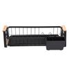 Dish Rack and Drain Board Kitchen Plate Cup Dish Drying Rack Tray Cutlery Dish Drainer with Wood Handle