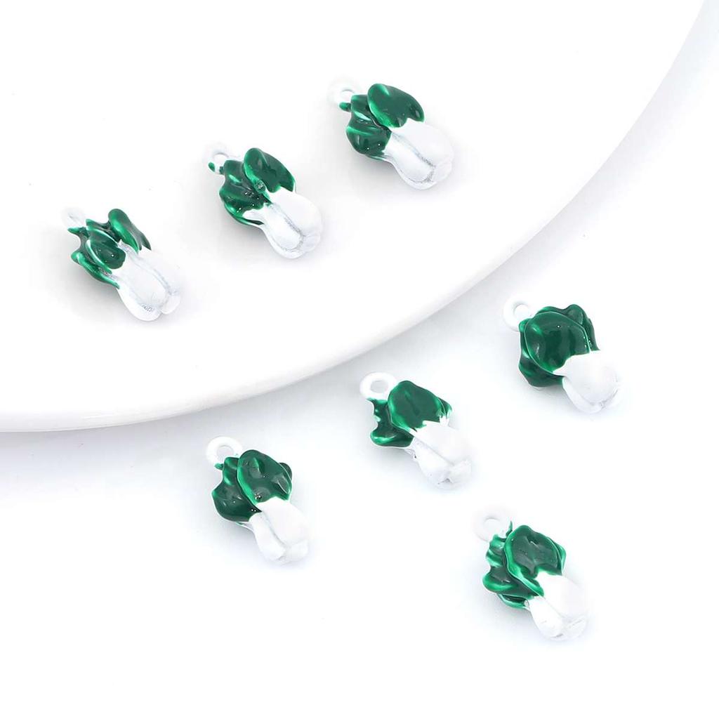 2Pcs Alloy Fruit Enamel Pendant Strawberry Grape Cherry Charms for Jewelry Making DIY Bracelet Handmade Craft Accessories