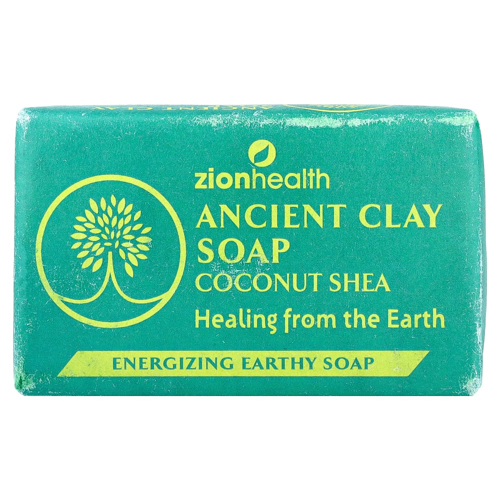 Zion Health Ancient Clay Coconut Shea Soap, 6 oz (170 g)