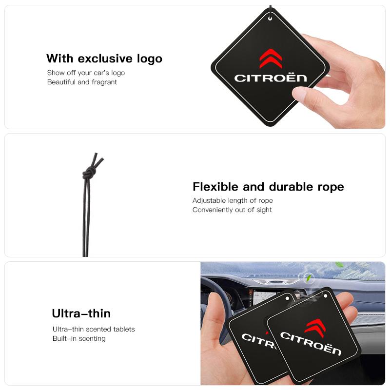 TCJH7 Car Perfume Fragrance Card Ornaments Cologne Aroma For Citroen C4 C3 C5 AIRCROSS C5X e-C4 X e-C3 C-Crosser C-Elysee C4 Cactus C1