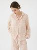 Lunalujeuseutyudio Women'S Royal Garden Cotton Long Sleeve Collared Two-Piece Pajamas (2C)