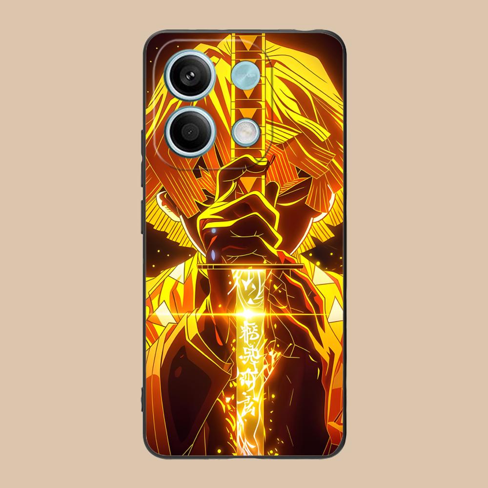 Demon Slayer Zenitsu Phone Case for POCO M6 M5 M4 M3 X7 X6 X5 X4 X3 F6 F5 F4 Pro GT 5G Colour Printing Cellphones Pretty Cover