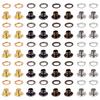 200 Sets 4 Colors Iron Grommet Eyelet Findings with Washers for Bag Repair Replacement Pack Mixed Color 0.6x0.4cm Inner Diameter: 0.3cm 50 Sets/colors