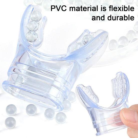 Mouthpiece Replacement for Snorkel Transparent Scuba Diving Regulator Comfort Bite Mouthpiece Replacement
