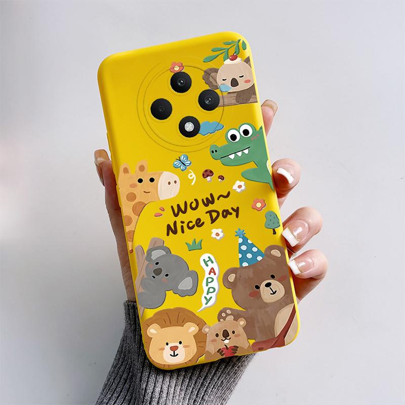 For OPPO Reno12 F Case OPPO Reno 12 F FS 5G Cover Cute Cat Cartoon Soft Silicone Bumper Protective Phone Cases On Reno 12F Funda
