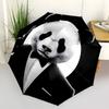 1pc Panda Print Folding Umbrella | Elegant Design, Fashionable Accessory, Durable Construction, Sturdy Ribs yy251107080