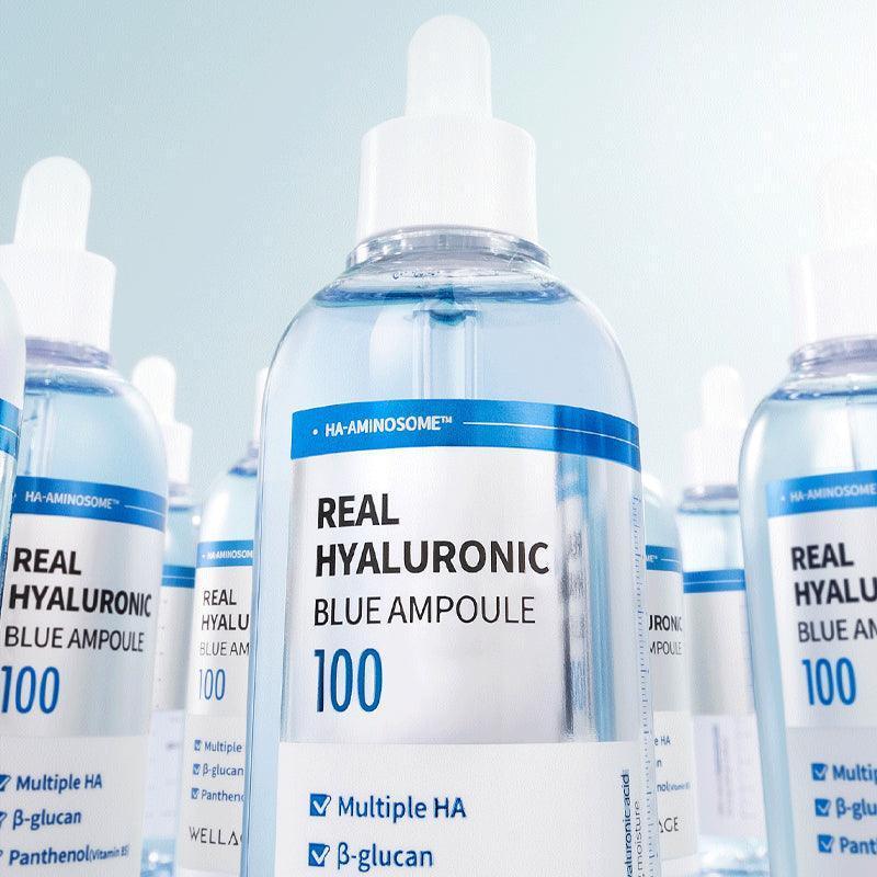 WELLAGE Prawdziwa Hialuronowa Niebieska Ampułka 100 100ml