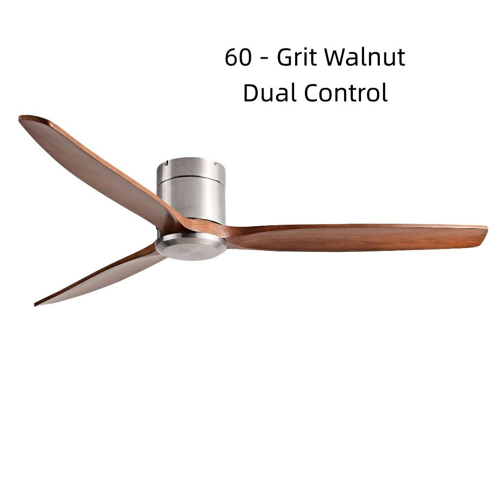 42-60" Modern Whisper-Quiet Villa Hotel Decoration Fan Commercial Ceiling Fan Style Solid Wood Blades Electric Fan