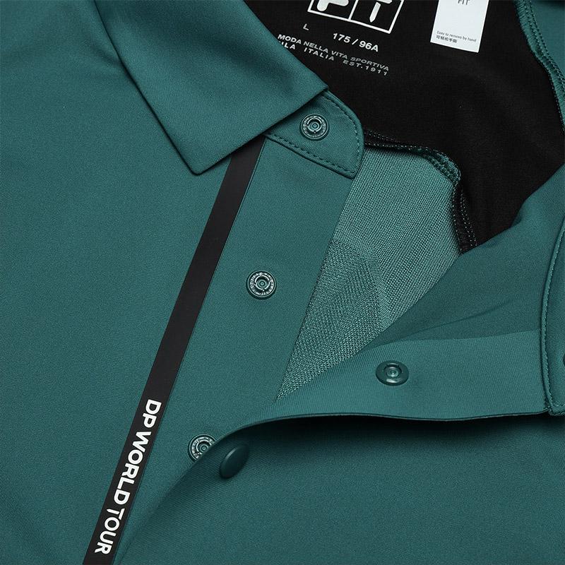 FILA Polo Shirts Men's Dark Iron Green Polo Collar Moderate Other A11M425115FGN
